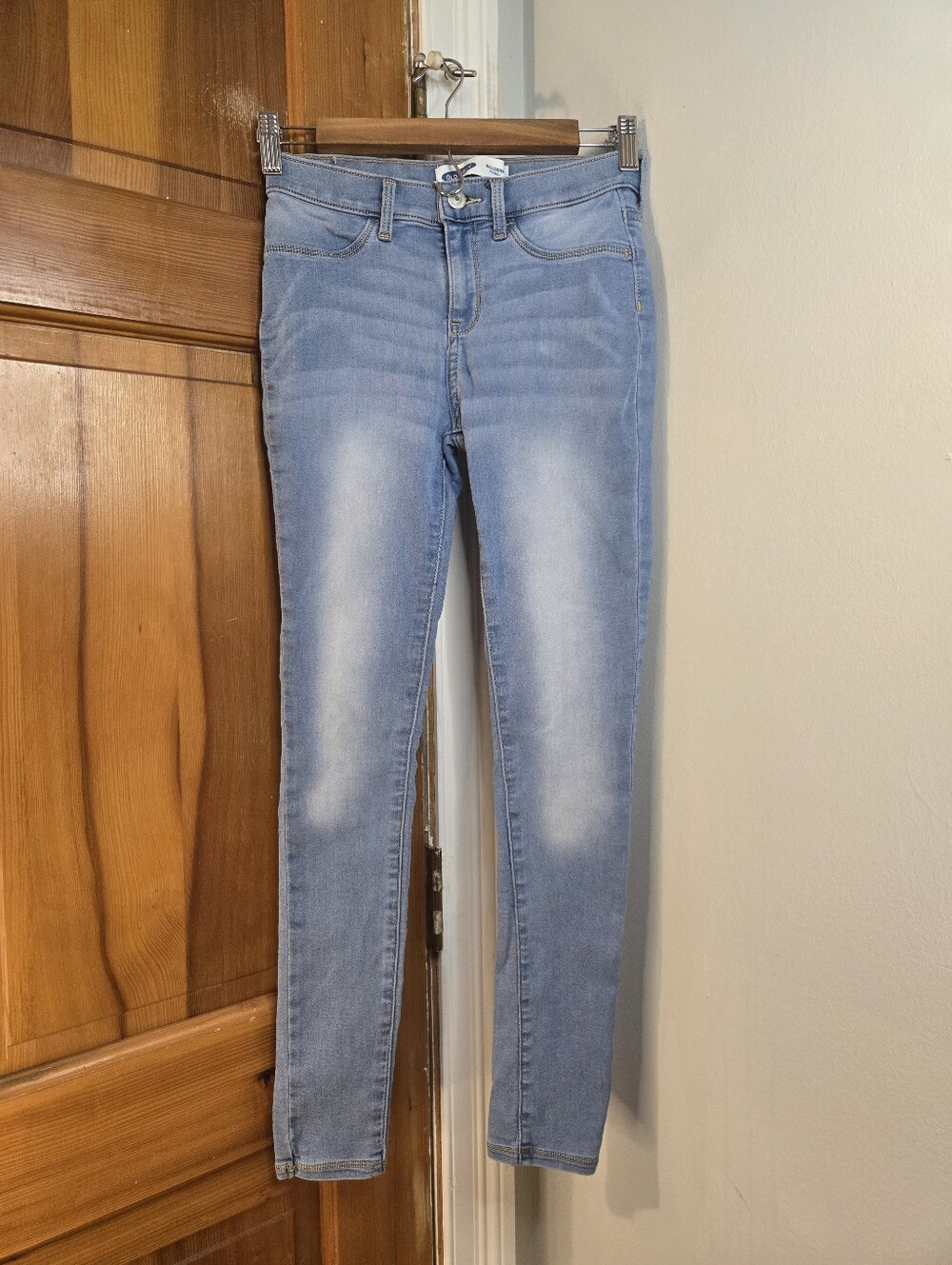 Old Navy Ballerina Light Wash Girls Jeggings Sz 14